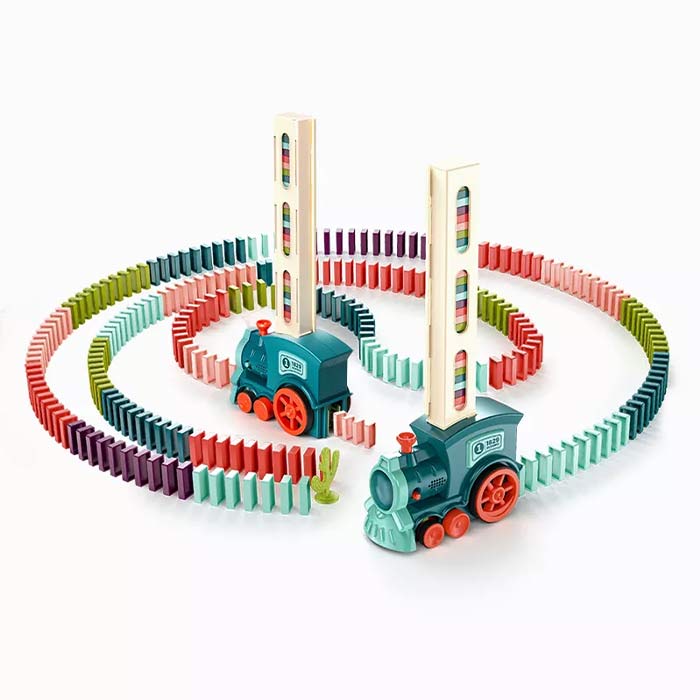 Domino vláčik – vláčik, ktorý ukladá dominá